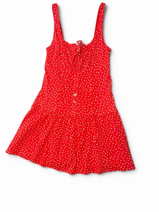 wild fable Dresses & Skirts - Wild Fable Red Polka Dot Cottagecore Mini Dress